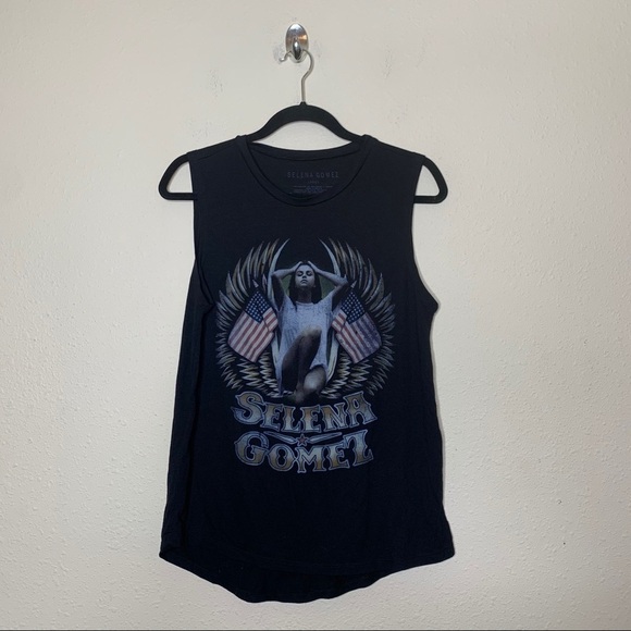 Selena Gomez Graphic Muscle Tank Top - Picture 1 of 5